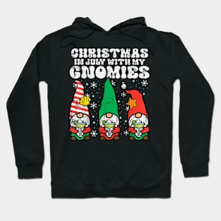 Christmas In July Gnomes Summer Xmas Matching Women Kids Men T-Shirt Hoodie